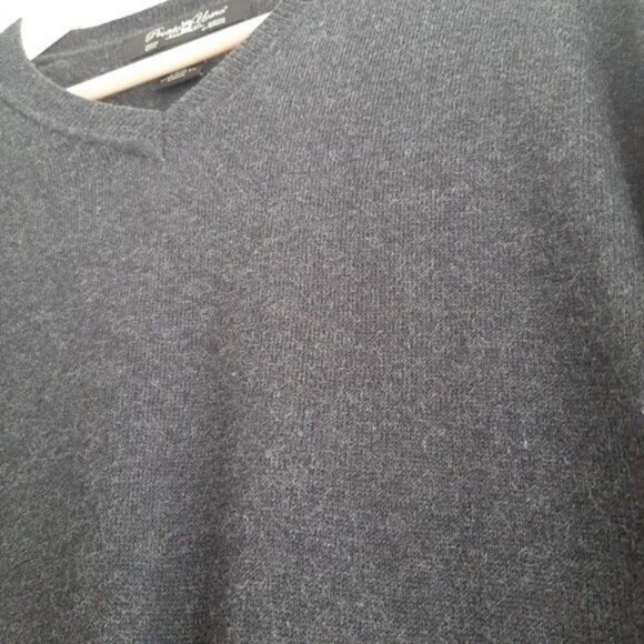 PRONTO UOMO Sweater V-neck Grey Fine Knit Men's Sz M - Picture 5 of 7